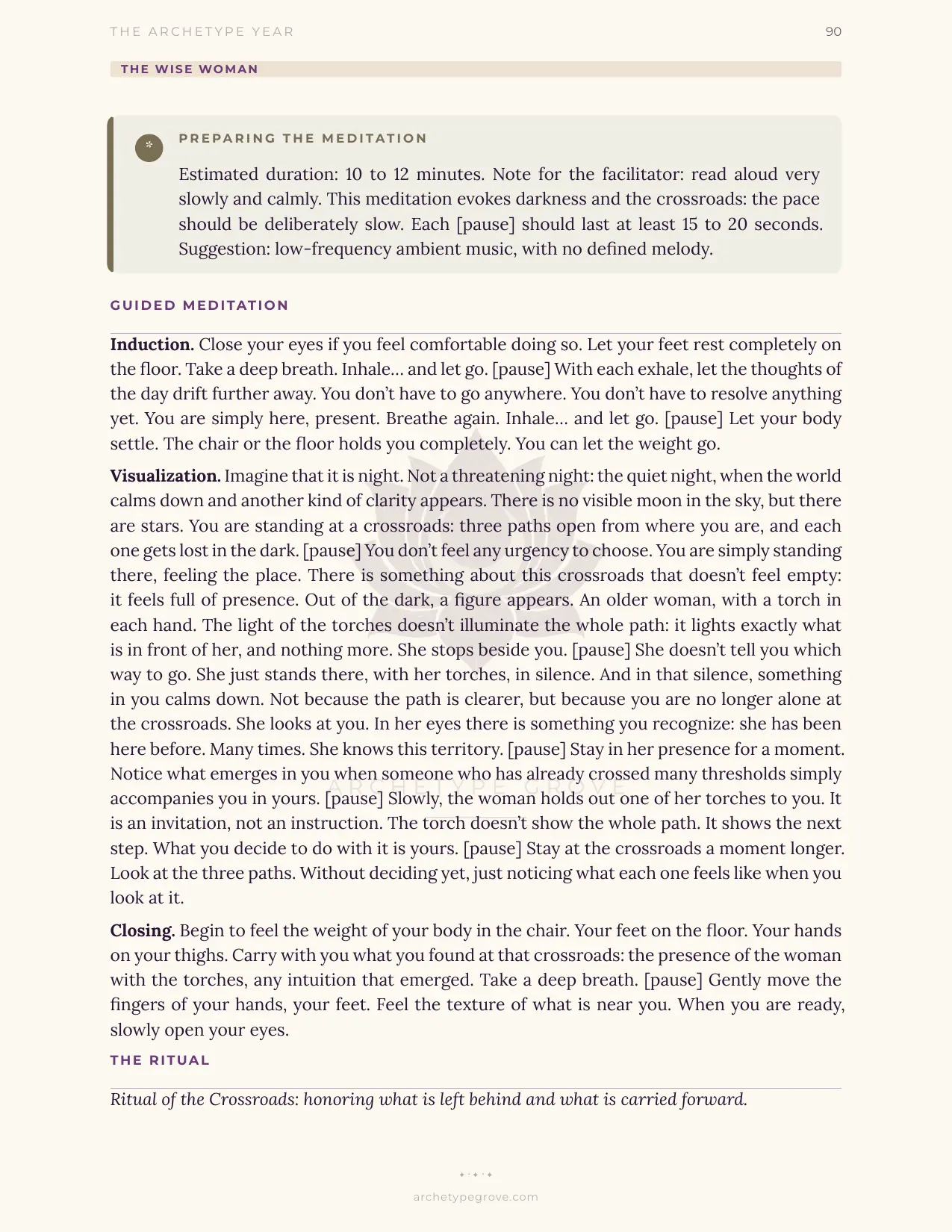 The ritual of The Wise Woman (Hecate)